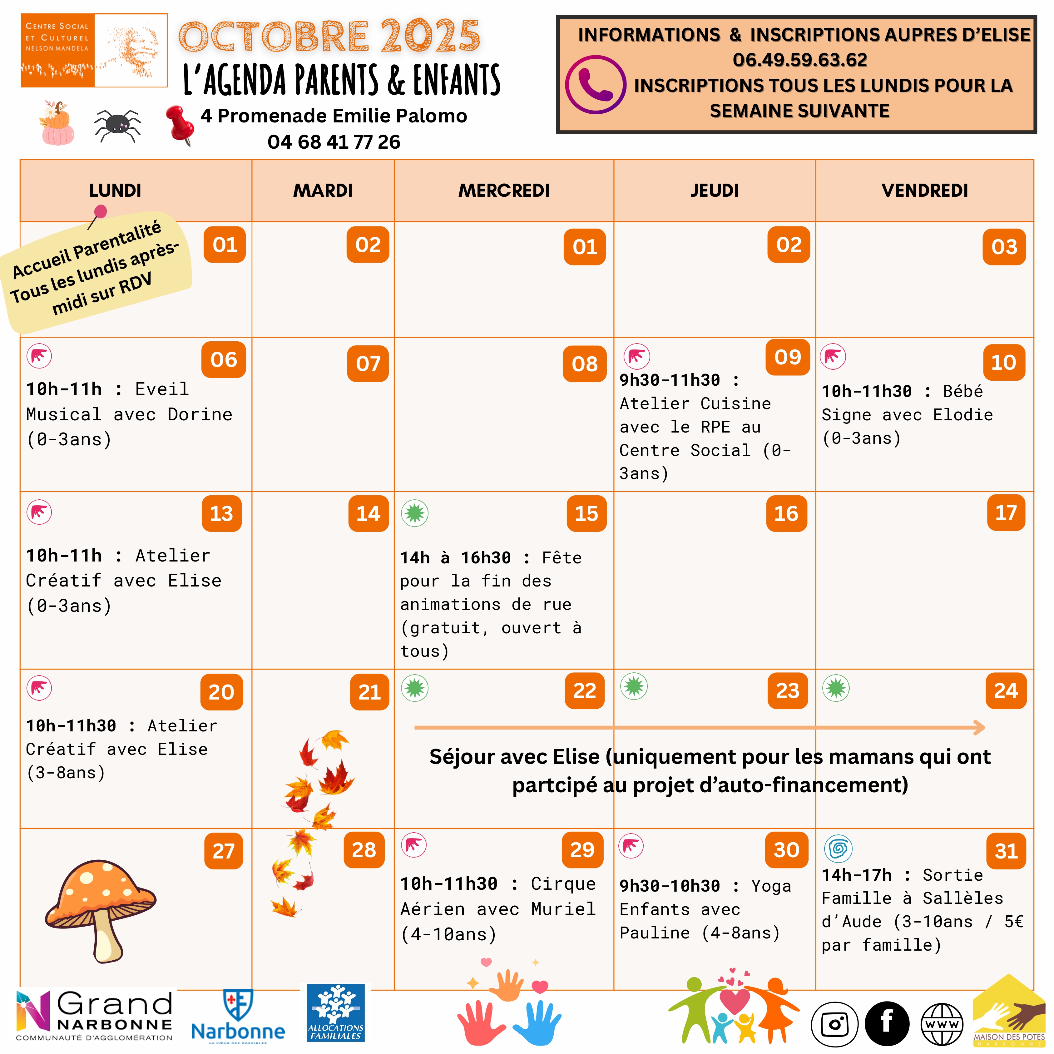 AGENDA PARENTS ENFANTS
